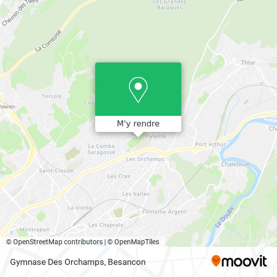 Gymnase Des Orchamps plan