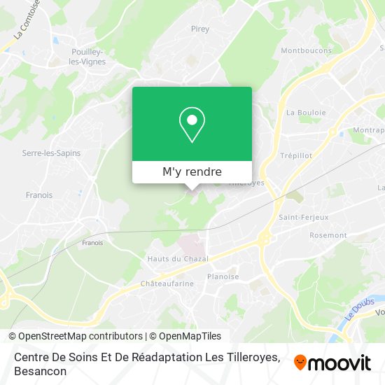 Centre De Soins Et De Réadaptation Les Tilleroyes plan