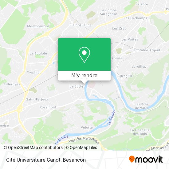 Cité Universitaire Canot plan