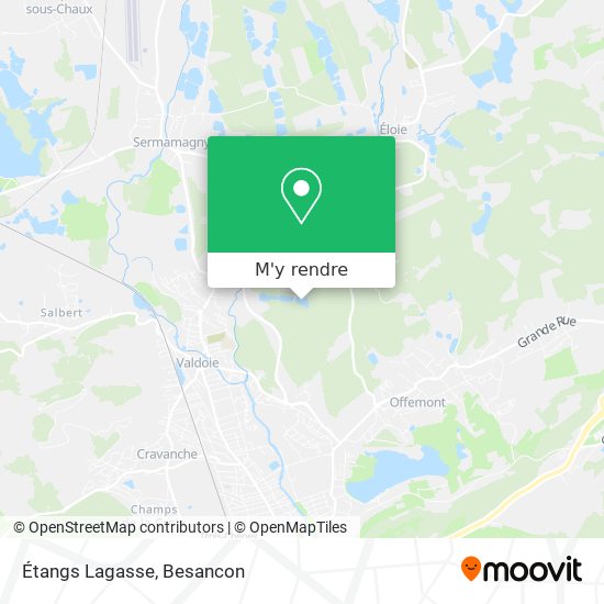 Étangs Lagasse plan