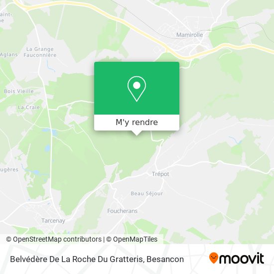 Belvédère De La Roche Du Gratteris plan
