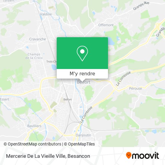 Mercerie De La Vieille Ville plan