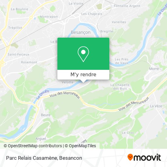 Parc Relais Casamène plan