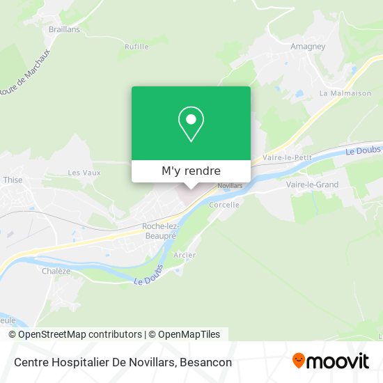 Centre Hospitalier De Novillars plan