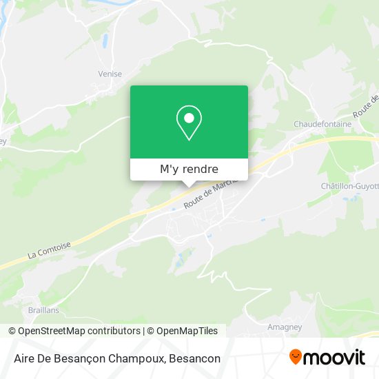 Aire De Besançon Champoux plan