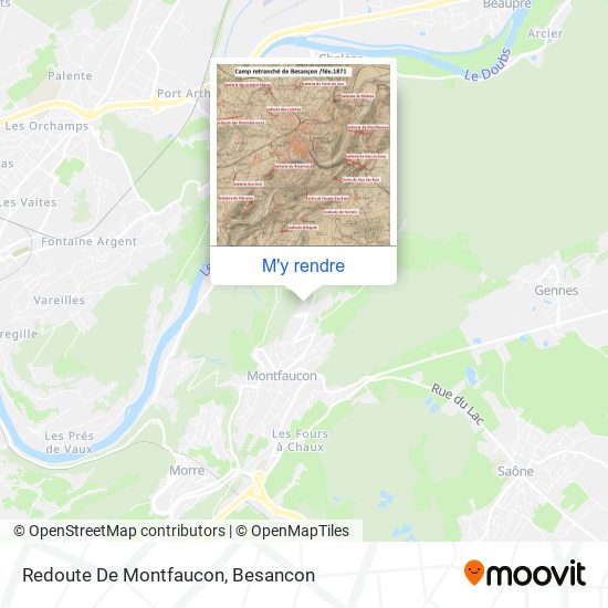 Redoute De Montfaucon plan