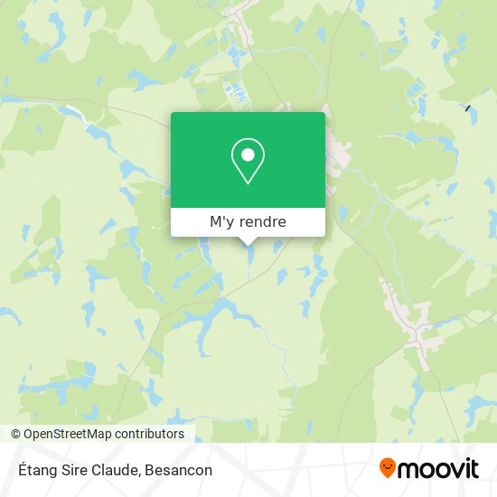 Étang Sire Claude plan