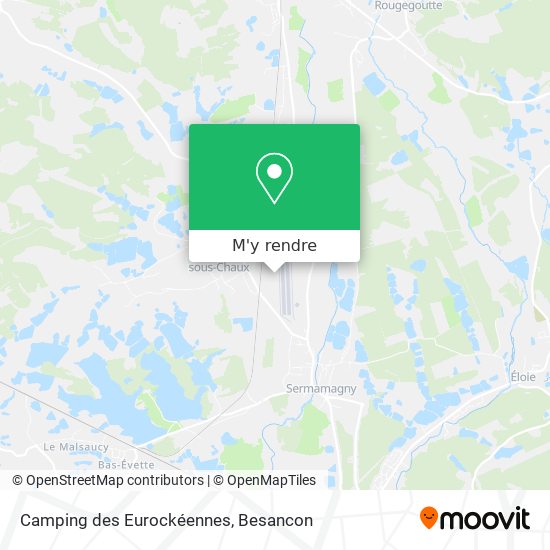 Camping des Eurockéennes plan