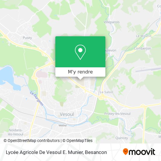 Lycée Agricole De Vesoul E. Munier plan