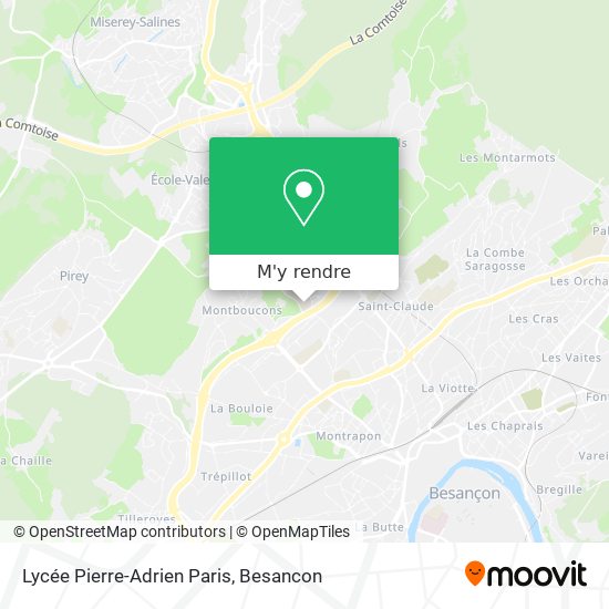 Lycée Pierre-Adrien Paris plan
