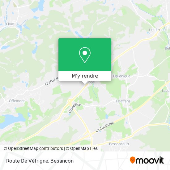 Route De Vétrigne plan