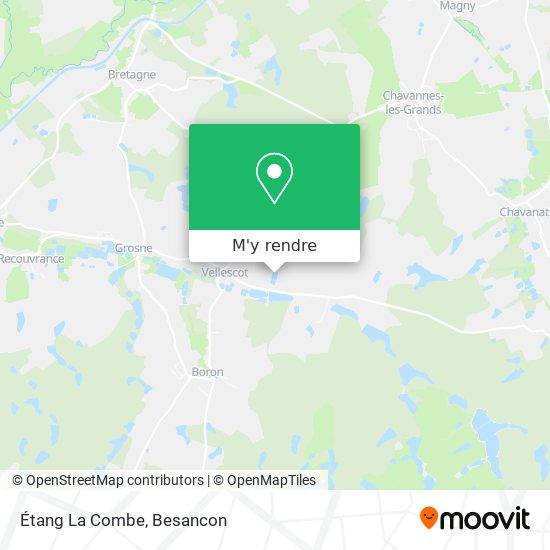 Étang La Combe plan