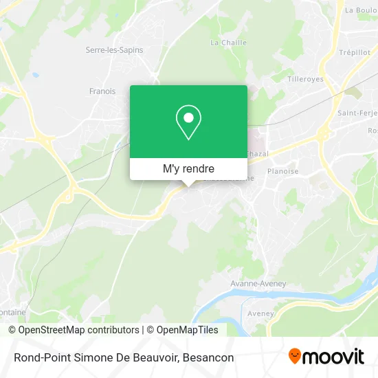 Rond-Point Simone De Beauvoir plan