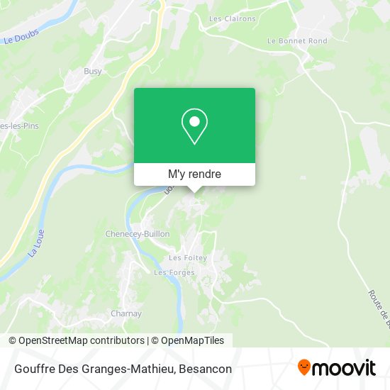 Gouffre Des Granges-Mathieu plan