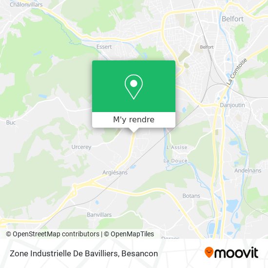 Zone Industrielle De Bavilliers plan