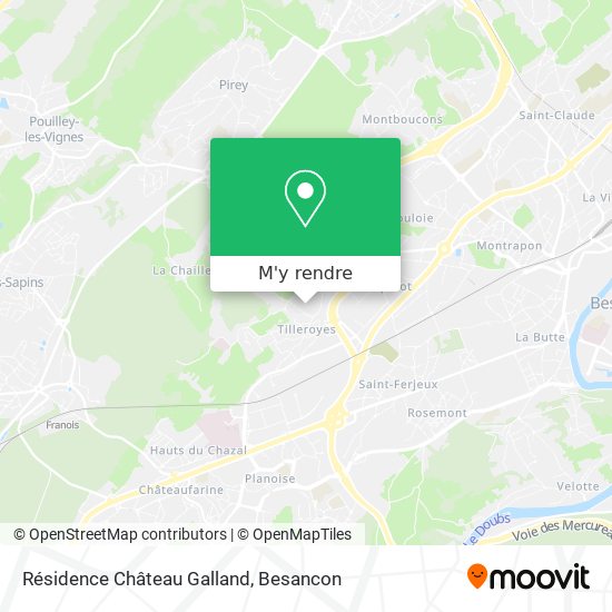 Résidence Château Galland plan