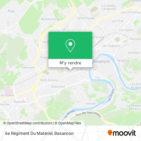 6e Régiment Du Matériel plan