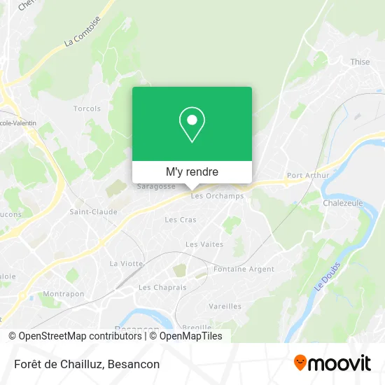 Forêt de Chailluz plan