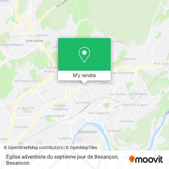 Église adventiste du septième jour de Besançon plan