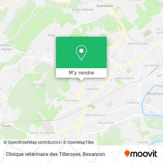 Clinique vétérinaire des Tilleroyes plan