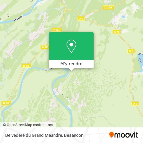 Belvédère du Grand Méandre plan