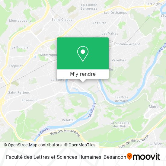 Faculté des Lettres et Sciences Humaines plan