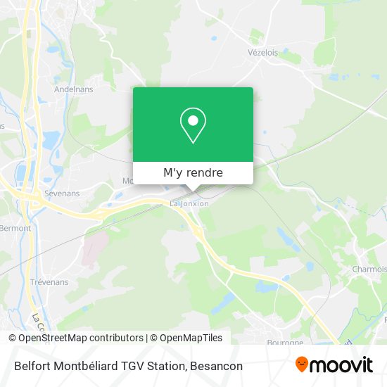 Belfort Montbéliard TGV Station plan