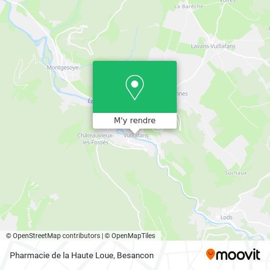 Pharmacie de la Haute Loue plan