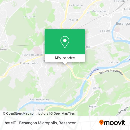 hotelF1 Besançon Micropolis plan