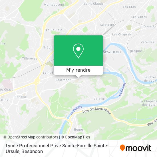 Lycée Professionnel Privé Sainte-Famille Sainte-Ursule plan