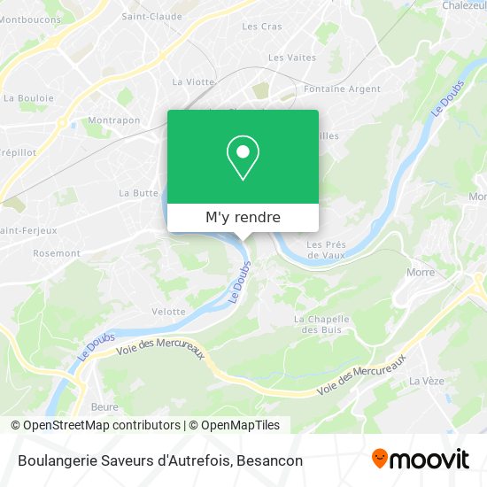 Boulangerie Saveurs d'Autrefois plan