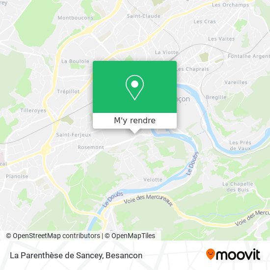 La Parenthèse de Sancey plan