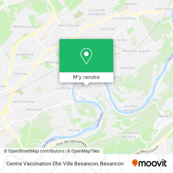 Centre Vaccination Dhs Ville Besancon plan