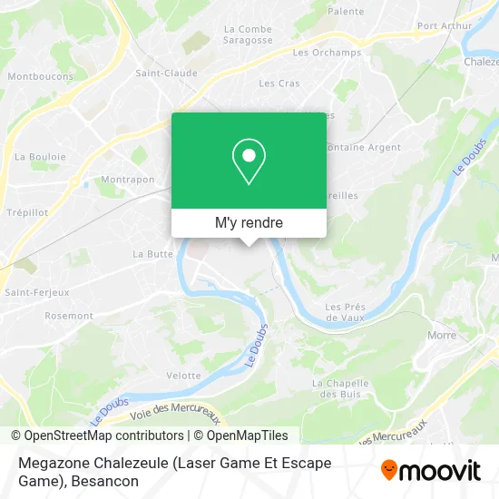 Megazone Chalezeule (Laser Game Et Escape Game) plan