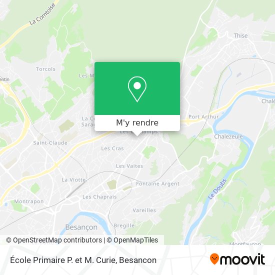 École Primaire P. et M. Curie plan