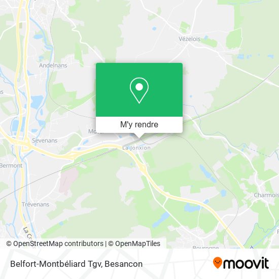 Belfort-Montbéliard Tgv plan