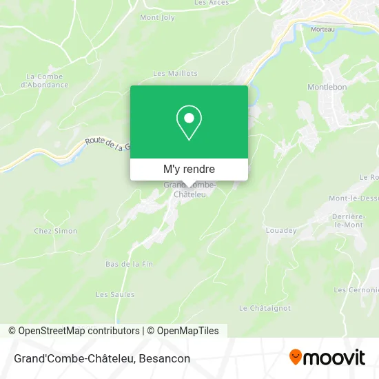 Grand'Combe-Châteleu plan