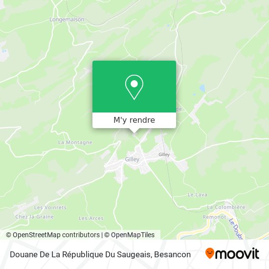 Douane De La République Du Saugeais plan
