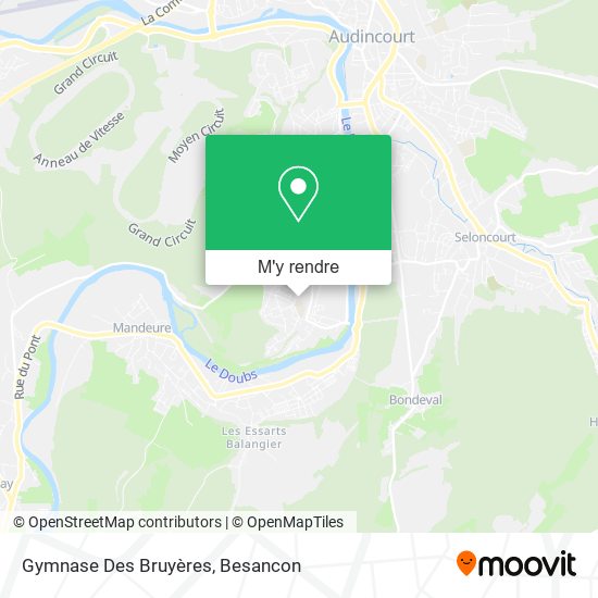 Gymnase Des Bruyères plan