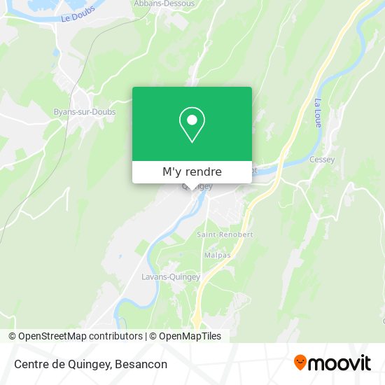 Centre de Quingey plan