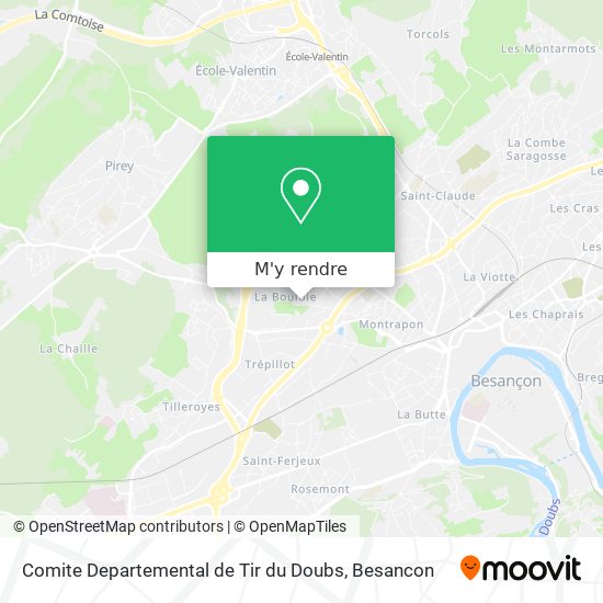 Comite Departemental de Tir du Doubs plan