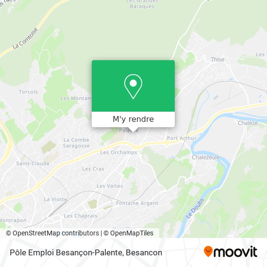 Pôle Emploi Besançon-Palente plan