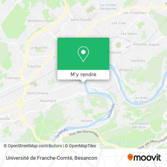 Université de Franche-Comté plan