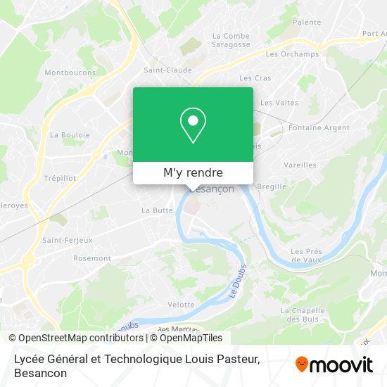 Lycée Général et Technologique Louis Pasteur plan