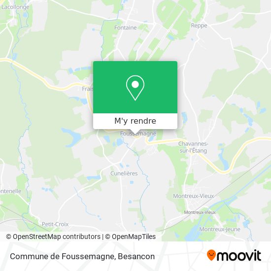Commune de Foussemagne plan