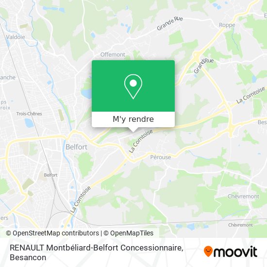 RENAULT Montbéliard-Belfort Concessionnaire plan