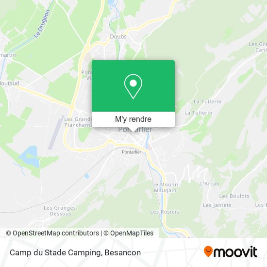 Camp du Stade Camping plan