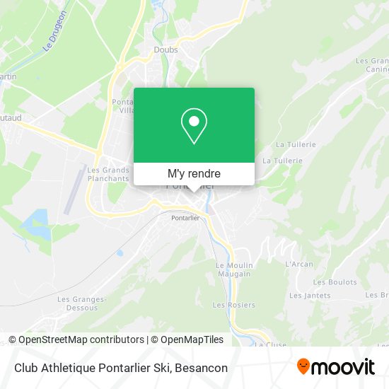Club Athletique Pontarlier Ski plan