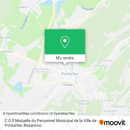 C.O.S Mutuelle du Personnel Municipal de la Ville de Pontarlier plan