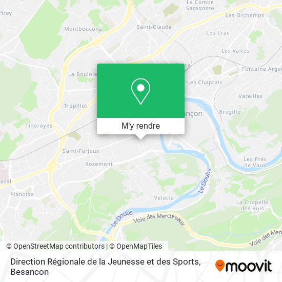 Direction Régionale de la Jeunesse et des Sports plan